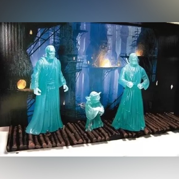 Vintage Hasbro STAR WARS THE POWER OF THE FORCE JEDI SPIRITS Anakin Yoda Obi Wan - Picture 10 of 10